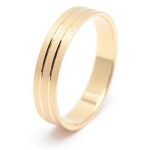 Alianza Boda Oro Bicolor